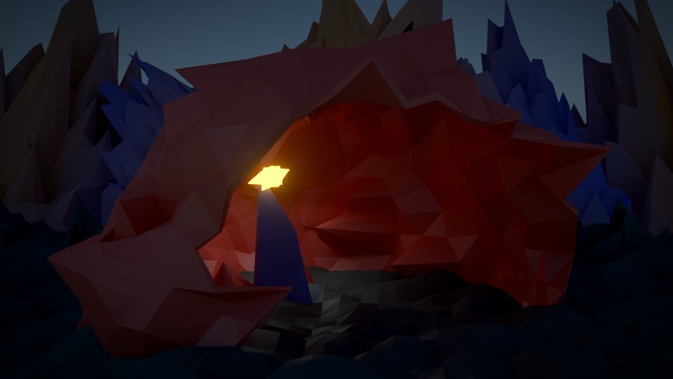 Low Poly Cave preview image 1